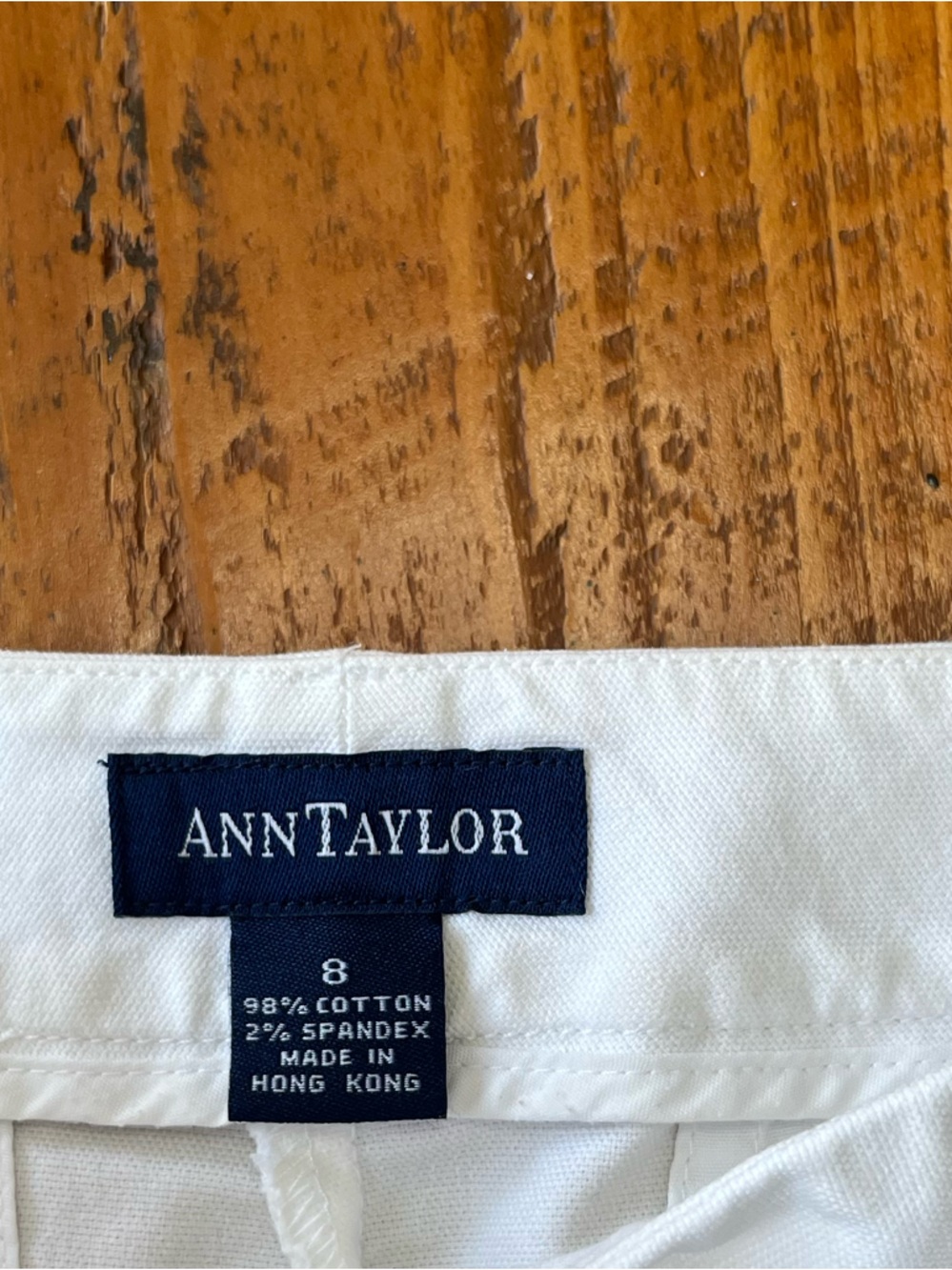 Ann Taylor White Tailored Shorts Size 8 - Picture 10 of 11